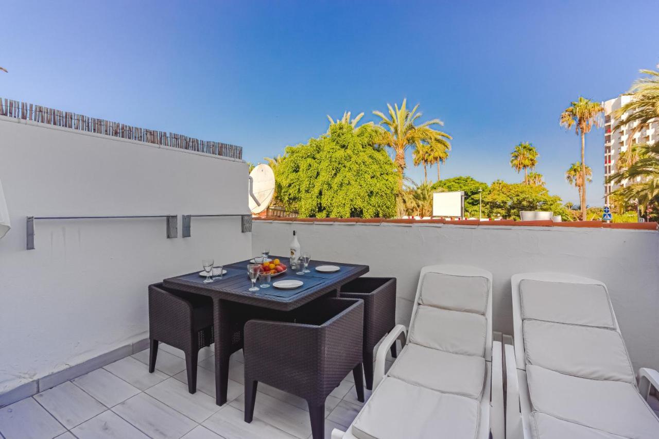 Fantastic Large Studio In Front Of Beach Heated Pool Wifi Arona  Exteriör bild