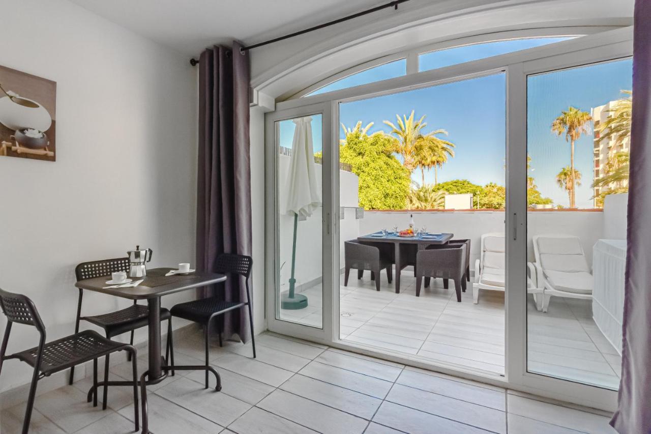 Fantastic Large Studio In Front Of Beach Heated Pool Wifi Arona  Exteriör bild
