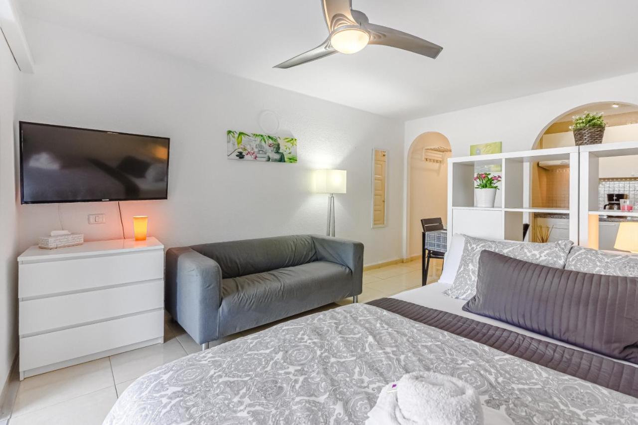 Fantastic Large Studio In Front Of Beach Heated Pool Wifi Arona  Exteriör bild